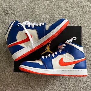 NEVER WORN Men’s Air Jordan Mid Game Royal/Rush Orange Phantom Men’s Size 7.5